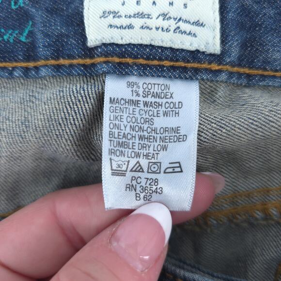 Izod Comfort Country Prep Ranch Classic Fit Bootcut Jeans Stretchy Dark Wash 12R - Picture 7 of 13